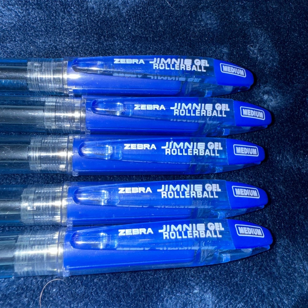 Zebra Pen Jimnie Gel Rollerball Pen - Medium Pen Point Type - 0.7 Mm (5 Pack)